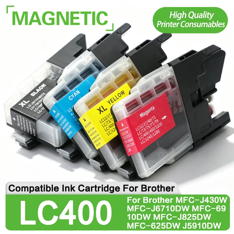 LC400 Ink Cartridge Compatible For Brother MFC-J430W MFC-J6710DW MFC-6910DW MFC-J825DW MFC-J625DW MFC-J5910DW inkjet Printer