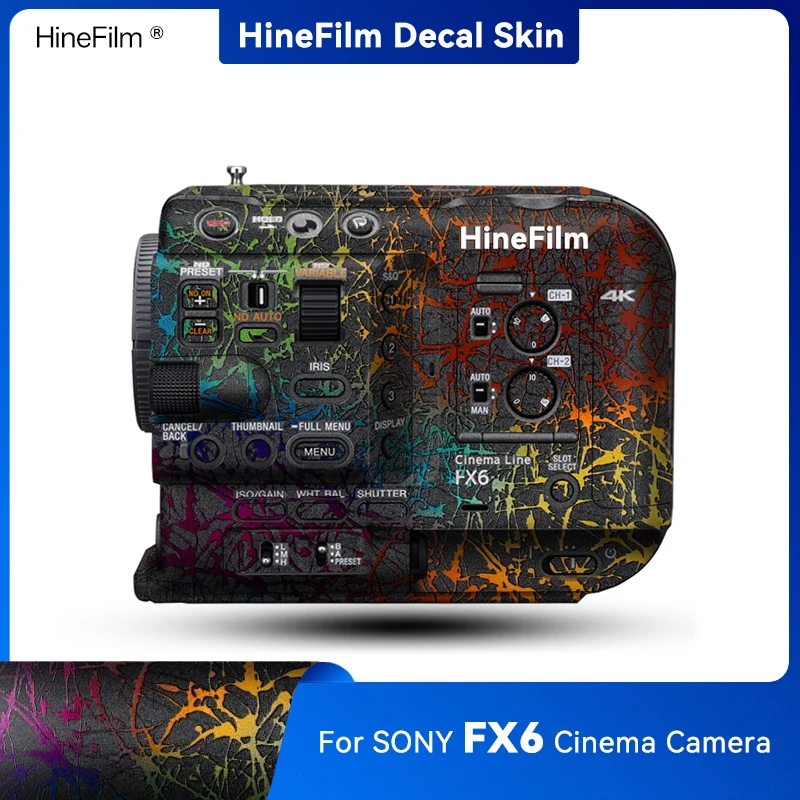 

Hinefilm Skin for Sony FX6 Camera Decal Skin FX 6 Wrap Cover for Sony ILME-FX6 Camera Sticker Protective Skin