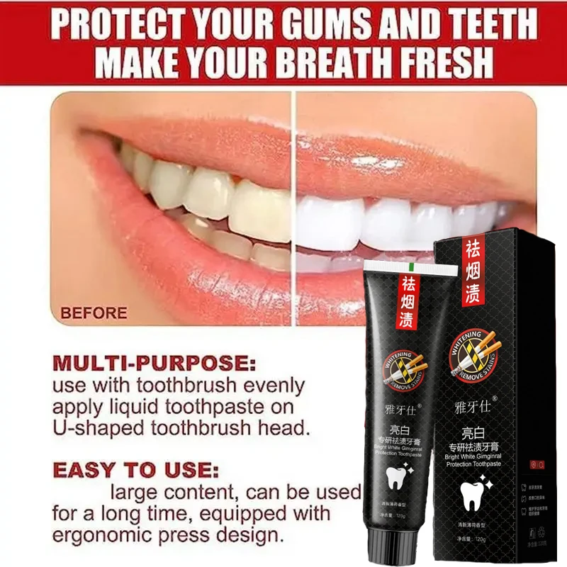 Fast Remove Smoke Stains Toothpaste Teeth Whitening Strips Remove Plaque Stains Oral Hygiene Cleaning Fresh Breath Dental Tools