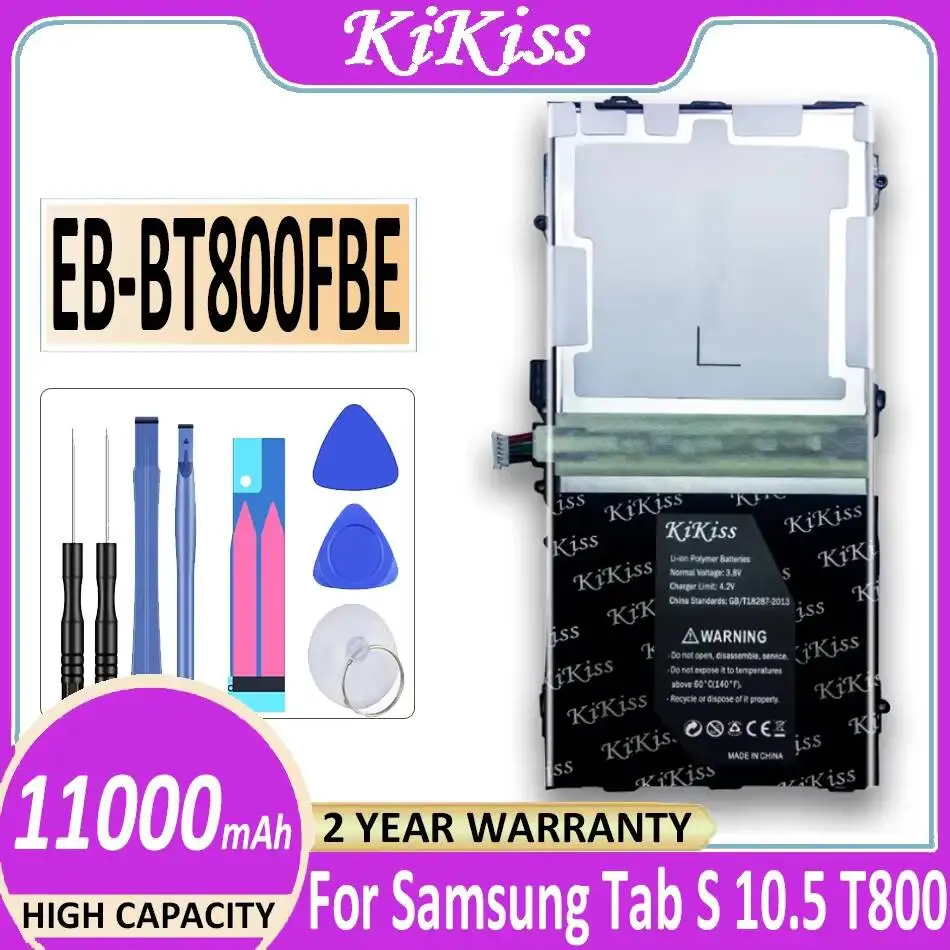 

For Samsung Galaxy Tab S 10.5 T800 T801 T805 EB-BT800FBE Tablet Battery 11000mAh High Compatibility