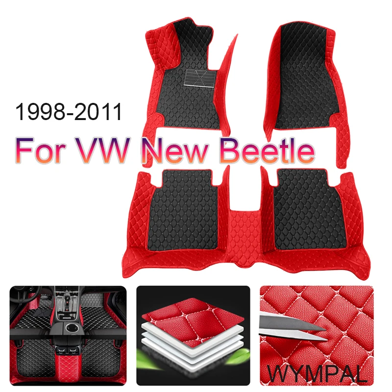 Car Floor Mats For VW VW New Beetle Convertible 1998~2011 Waterproof Rug Tapetes Para Automovil Car Mats Car Accessories