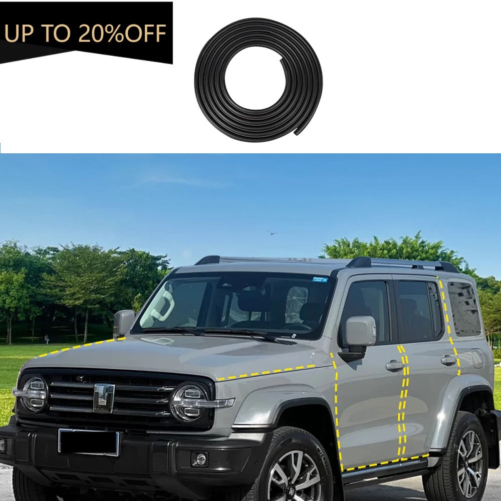 

NEW1 For GWM WEY Tank 300 Car Door Sealing Strip Engine Sound Insulation Dustproof Rubber Strip Instrument Panel Interior Access