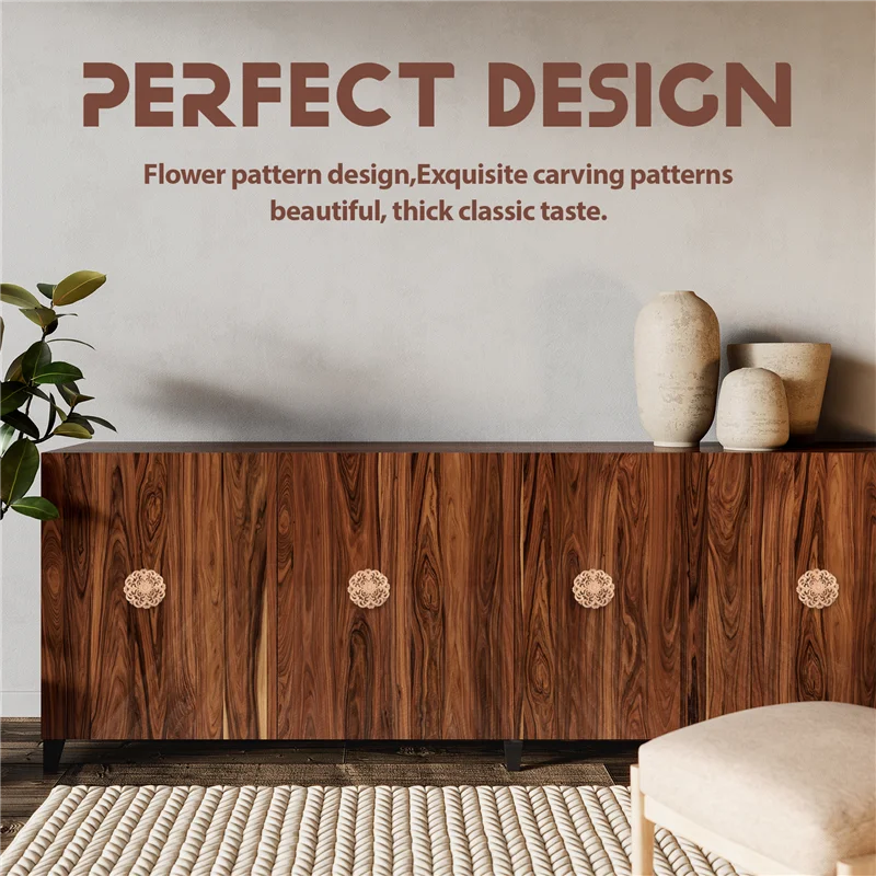 A47F-4szt. Drewniane Rzeźbione Nakładki Aplikacje Niemalowane Drewniane Aplikacje Vintage Europejski Styl Rzeźbione Naklejki do Dekoracji Mebli