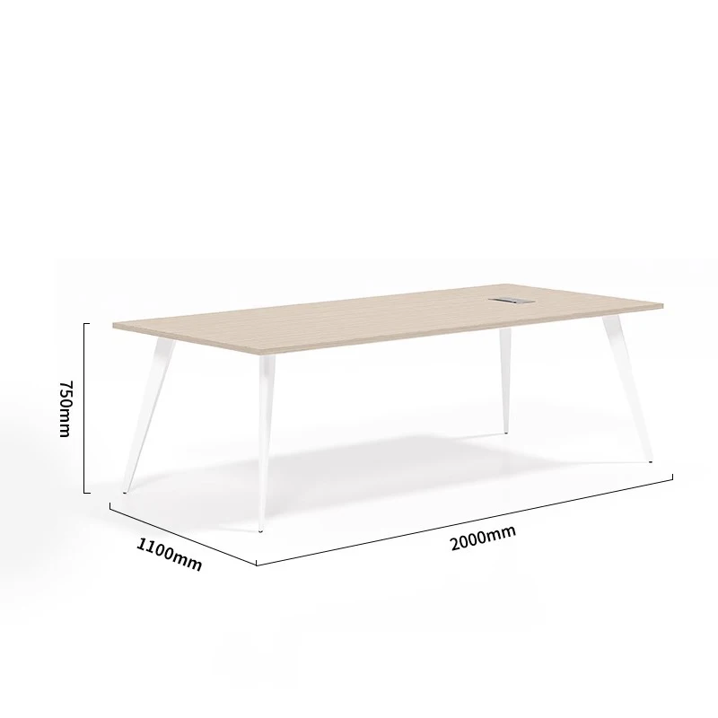 

# Commercial Conference Table Eco-Friendly Solid Wood Extendable Training Meeting Table Modern Minimalist Office Furniture