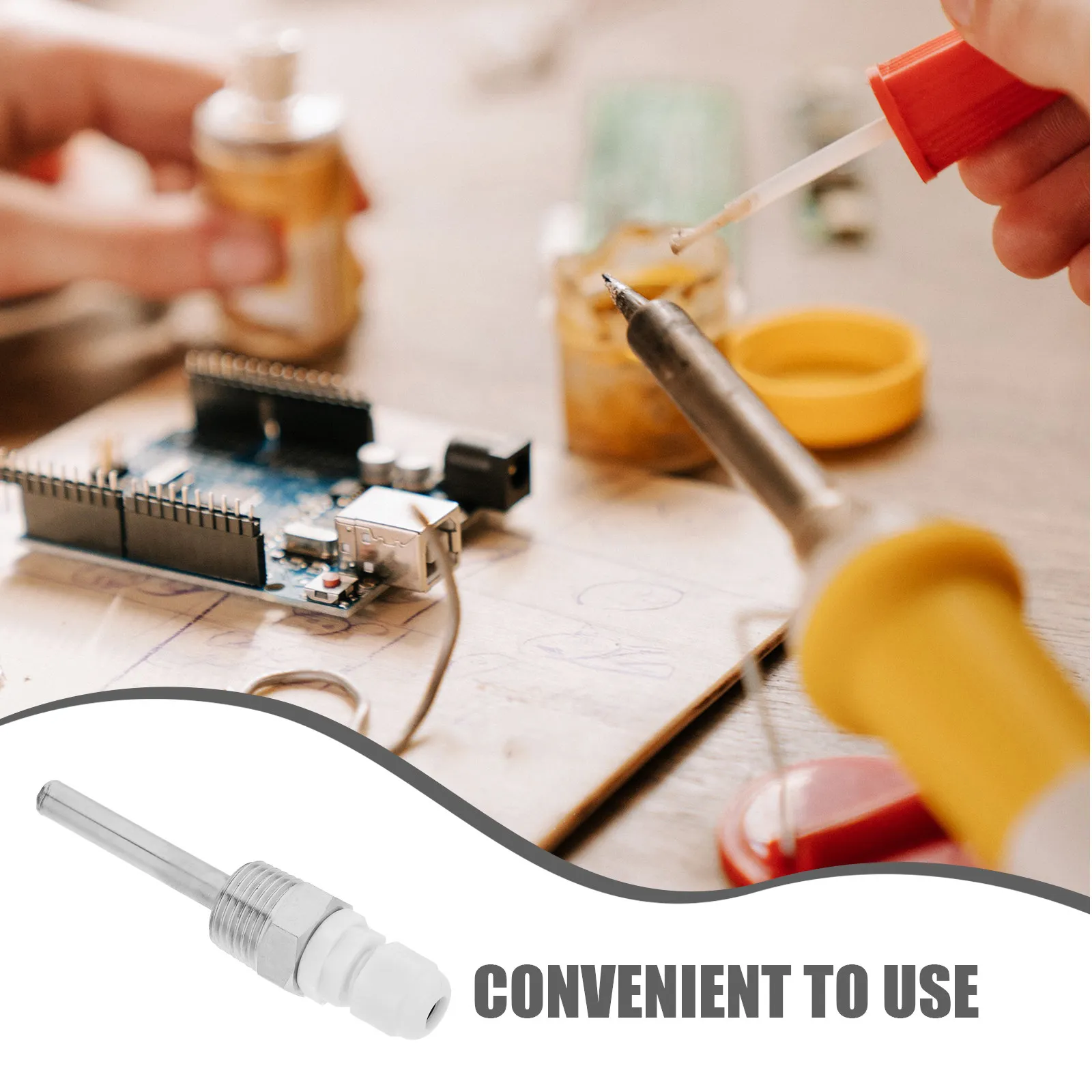 Temperature Sensor Probe Housing Stainless Steel Solar Water Tank Cable Gland Tube Threaded Blind Tube Cover Protective Sleeve