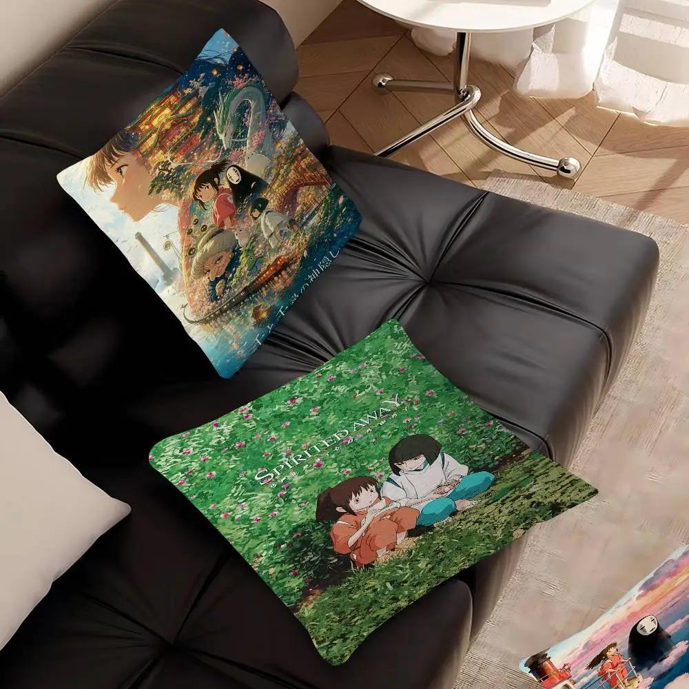 Ghibli Miyazaki Hayao S-Spirited Classic Maple Design Cushion Cover Happy Autumn Harvest decor Holiday Decorati Pillow Cover