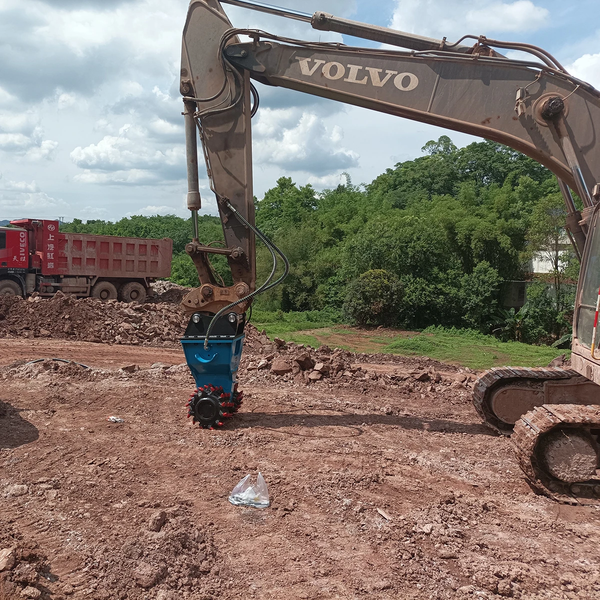 YF-02RW Innovation Anti-Acid High-strength Can Be Rotated 360° Work Excavator Concrete Grinder for Construction