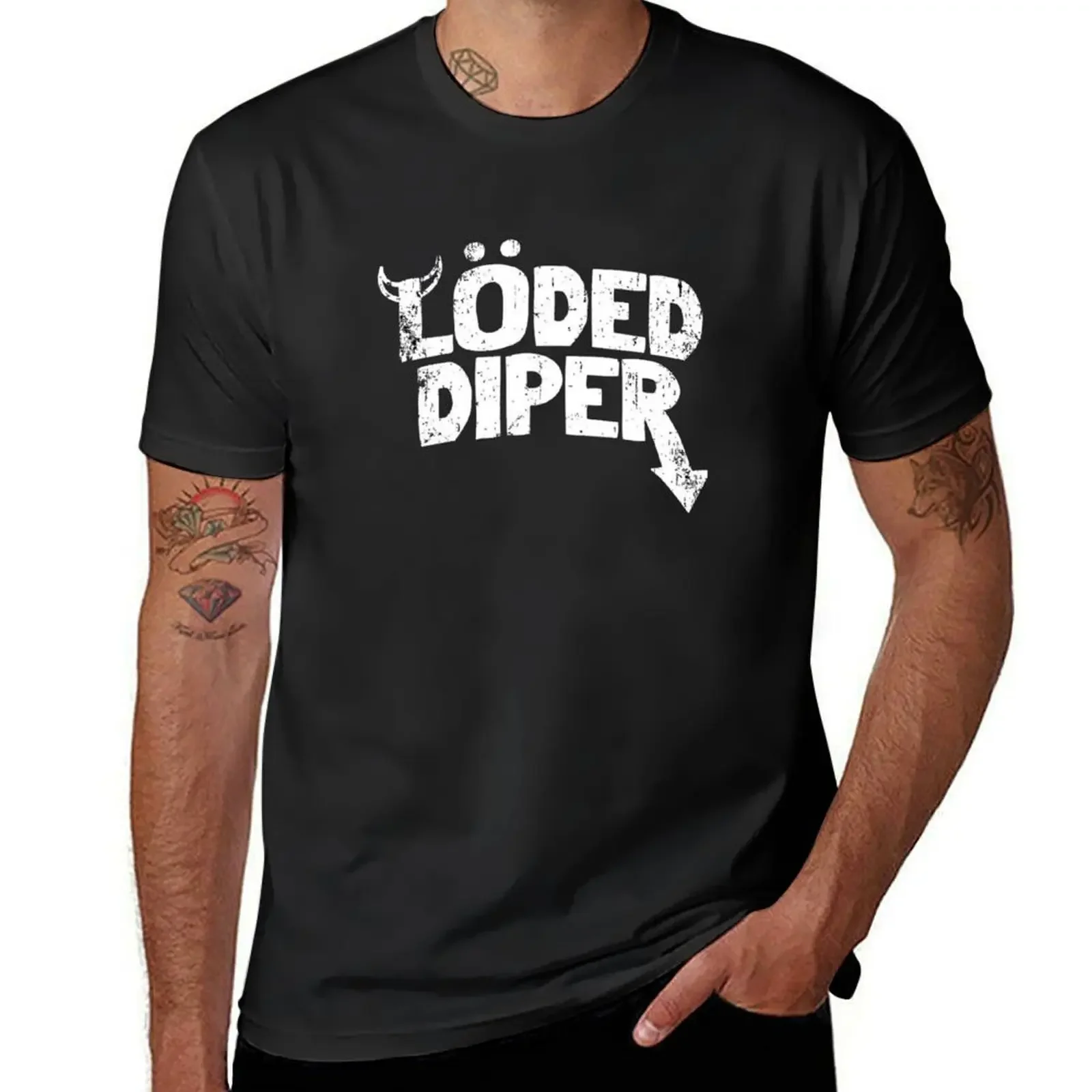 loded diper T-Shirt heavyweights cheap stuff man t shirt black t shirts for men