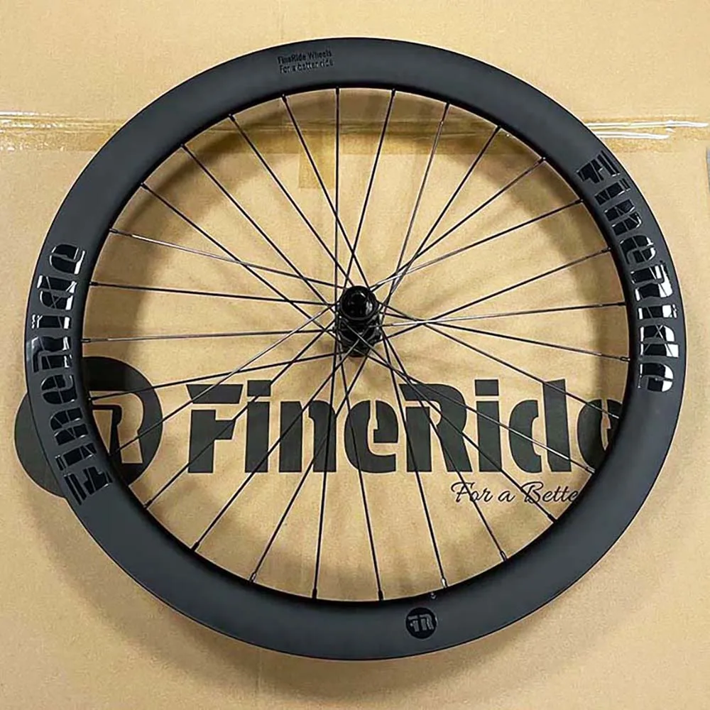 700C Disc Brake Carbon Wheelset Tubeless Ready Gravel Road Racing Bike Wheels 36T Ratchet Center-lock Carbon Fiber Bicycle Rim