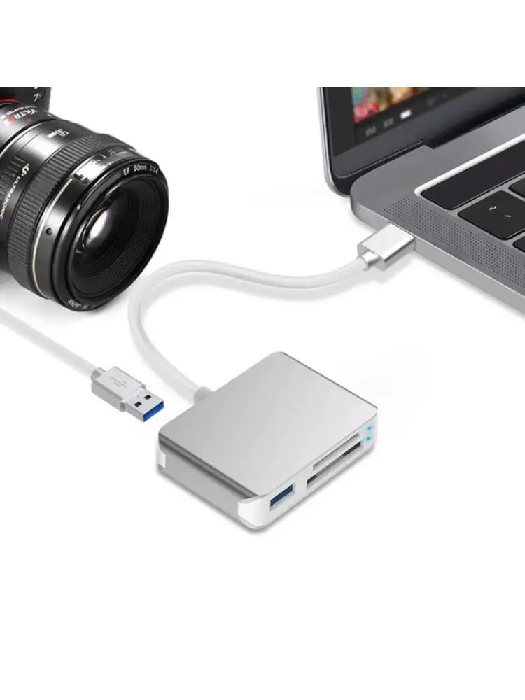 

Y1UB Type C USB XQD Card Reader Portable XQD HC TF Memory Card Reader Adapter Universal for Type-C Laptop for Wind