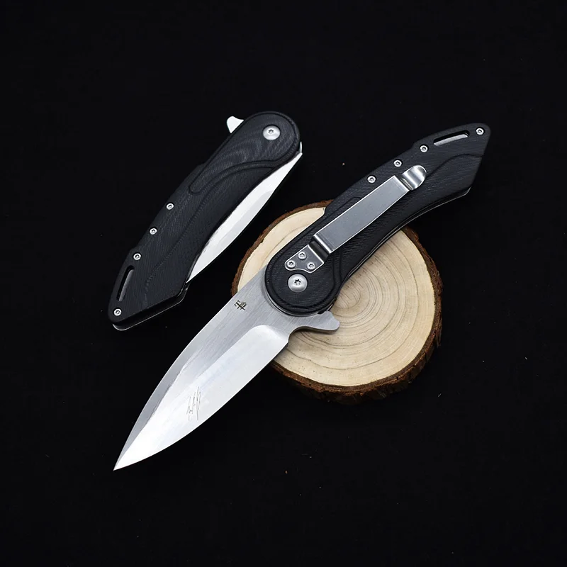 Todd Begg Bearing D2 Steel Pocket Folding Knife Outdoor Combat Hunting Knives Camping Hiking Utility Knife Sharp Cutter EDC Gift