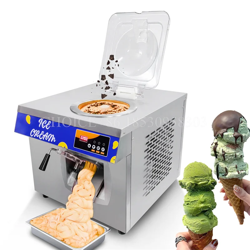 Commercial Hard Ice Cream Machine Gelato Making Machine Freezer with Great Taste Desktop Italian Hard Ice Cream Machine