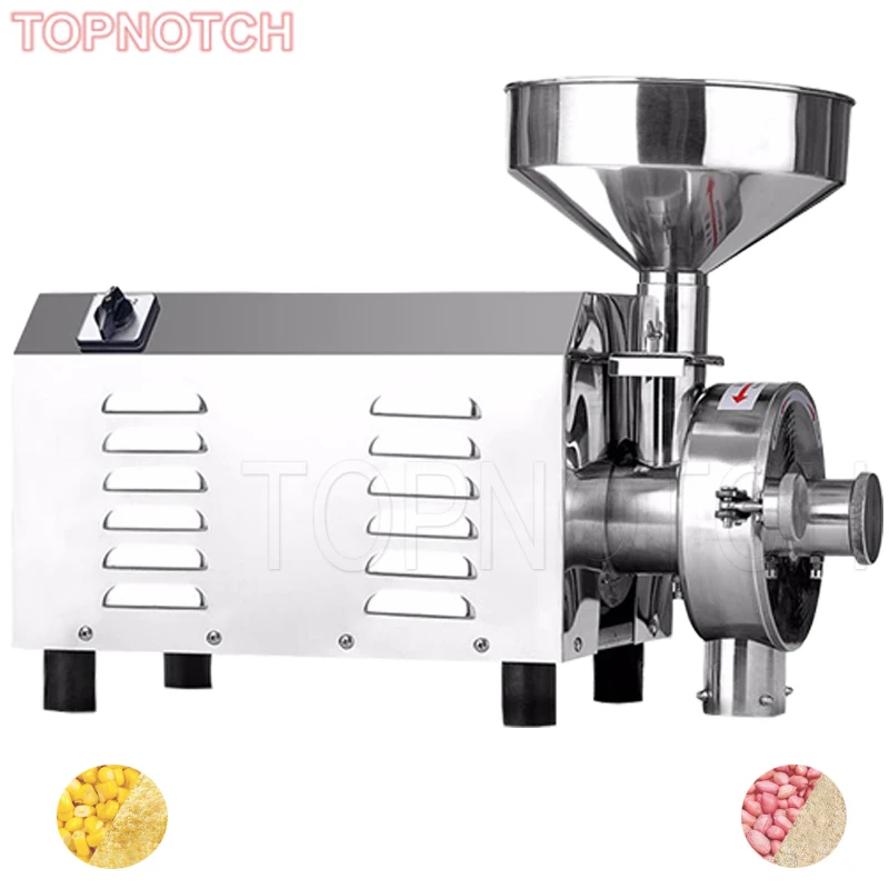 110V 220V Electric Grinding Machine Powder Grinder Grain Spice Corn Crusher Commercial Household Food Mill Powder Flour