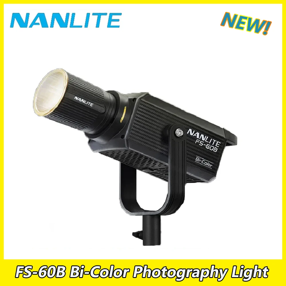 Nanguang Nanlite FS-60B Bi-Color Fill Light 2700-6500K Support Remote Control Spotlight  Outdoor Monolight COB Lighting