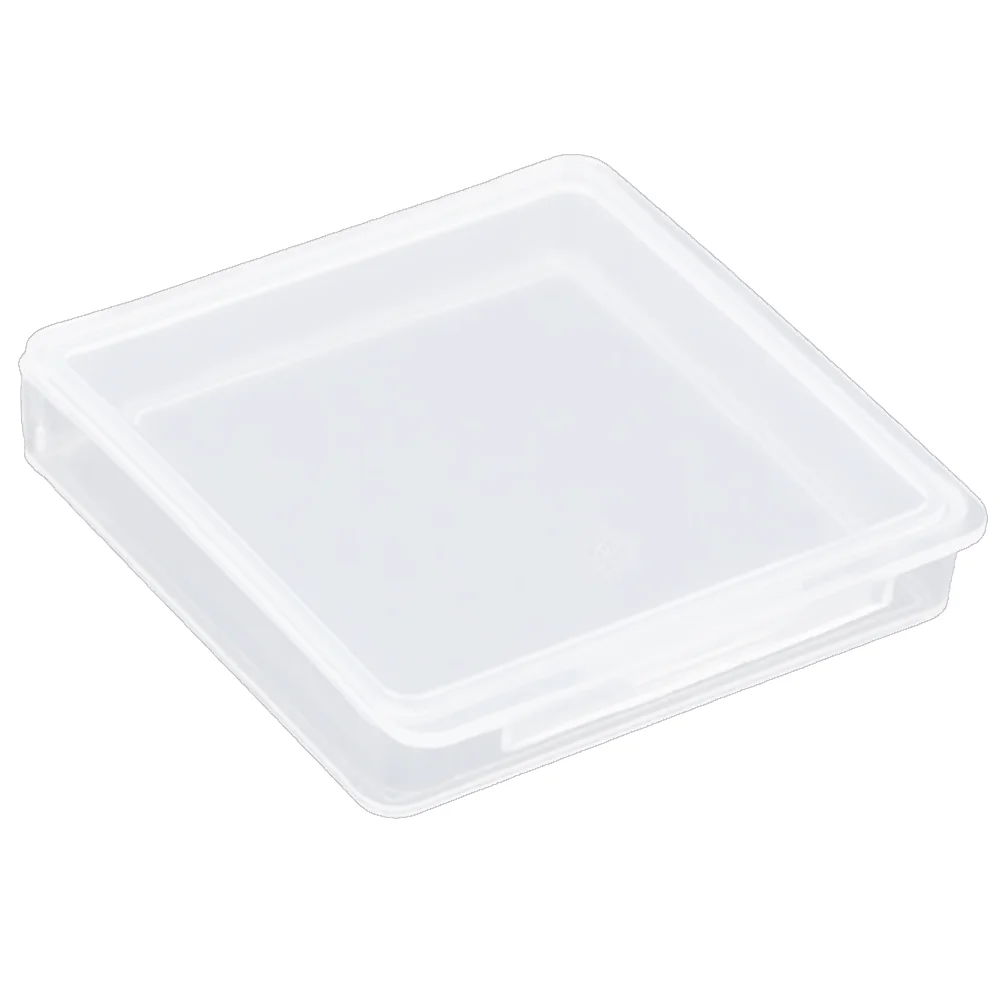 100pcs/lot Small box Transparent plastic box Storage Collections Container Box Case for screws coins  4.7*4.7*0.8cm