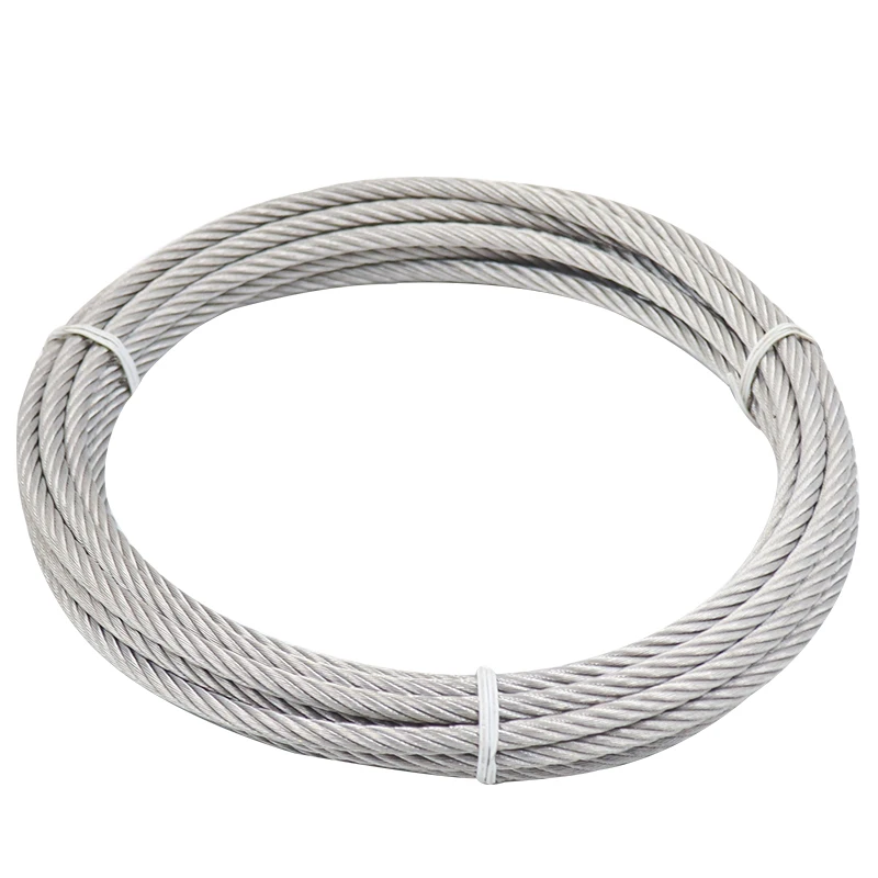 

Marine 316 Stainless Steel Soft Wire Rope Cable 3MM Diameter 7X7/7X19 Stranded for Deep-Sea Fishing Line And Water Pump Hoisting