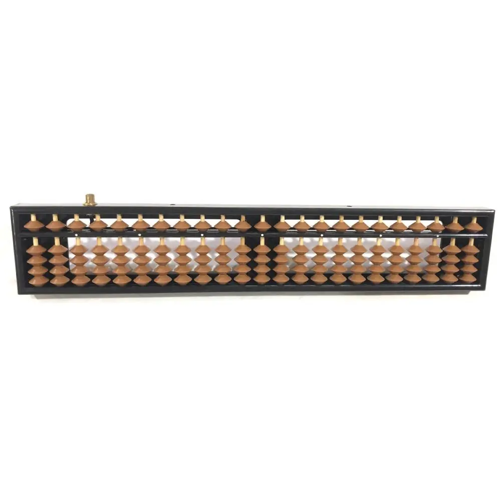 Durable Plastic Plastic Abacus 23 Digits Black Brown Calculation Bead Rectangle Learning Toy Beads Kids