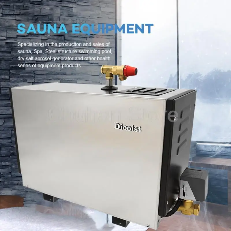 

9KW Stainless Steel Sauna Spa Steam Generator For Home Steam Shower Sauna Room SPA With Auto Descaling Device Digital Controller