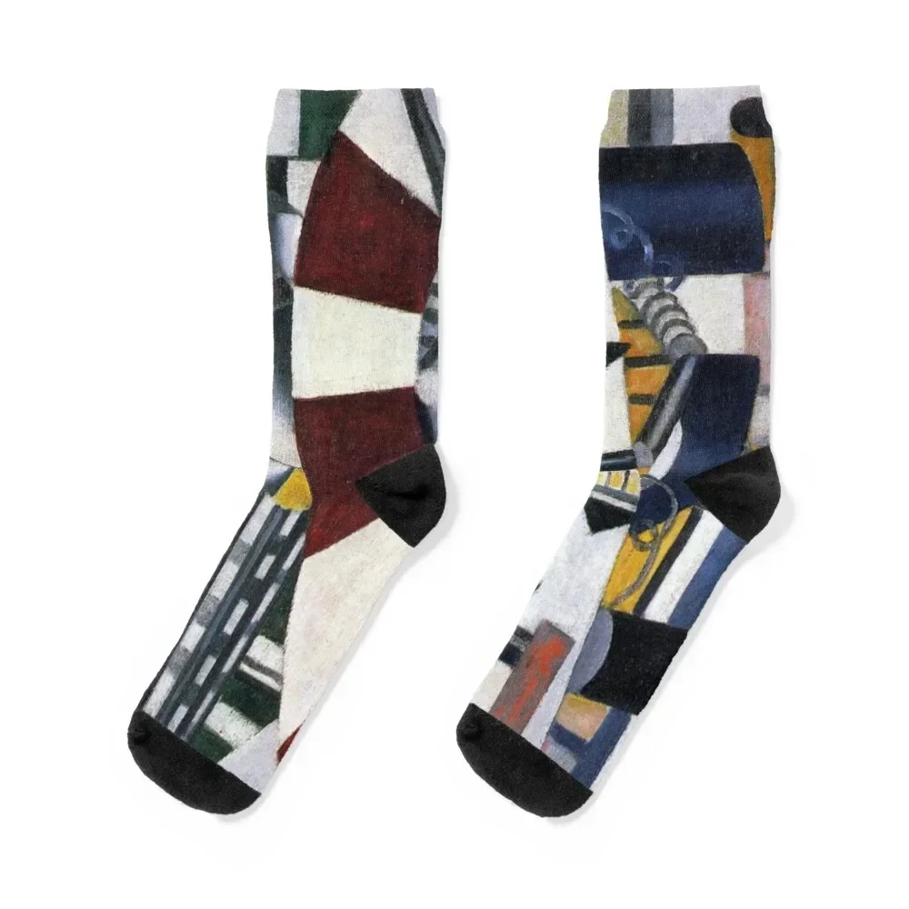 

Machine-Elements by Fernand Leger - Vintage Art Socks christmass gift sports stockings Man Socks Women's