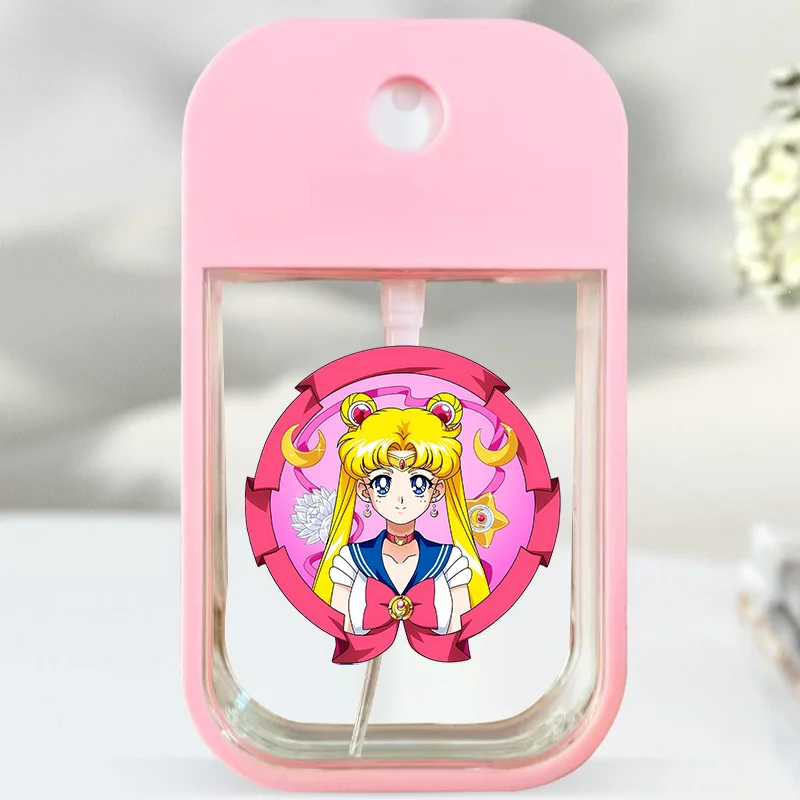 45ml marinheiro luas cartão de plástico garrafa kawaii anime impressão névoa de água spray garrafa perfume desinfetante para as mãos pulverizador oral presente
