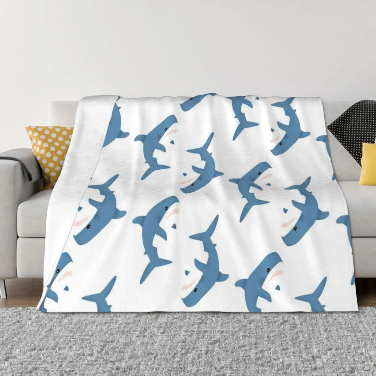 

Blahaj Throw Blanket Tourist warm for winter Quilt Sofa Quilt Blankets