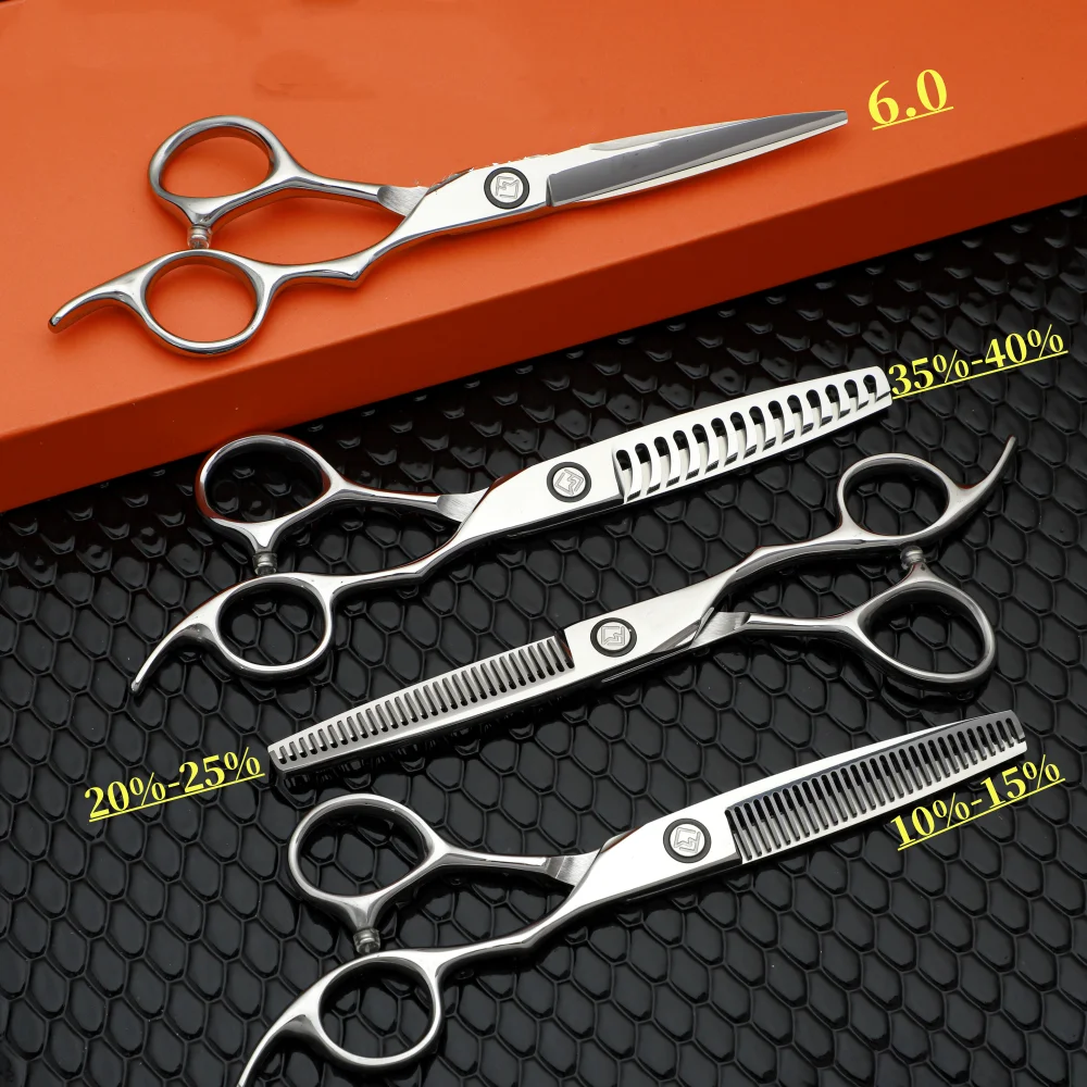 Tesoura profissional de corte de cabelo, fio laser, multifuncional, desbaste, 10%-70%, barbeiro, suprimentos e ferramentas, 4-5-6,8 polegadas