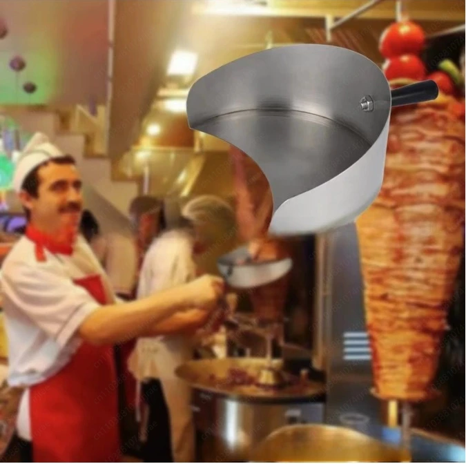 

Handheld Meat Catcher Pan Sturdy Portable Wedding Kit Campfire Party Cooking