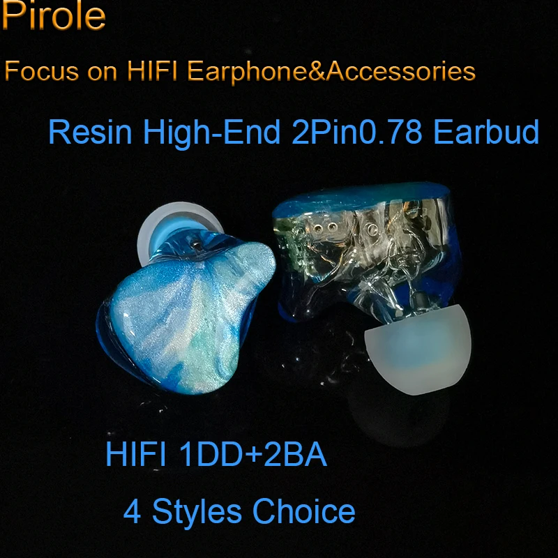 

HIFI 2Pin0.78 Replacement Earbud High Solution Earphone For JH 64Audio KZ IEM Earpiece 3D Printe Resin Detachable Ear Dud