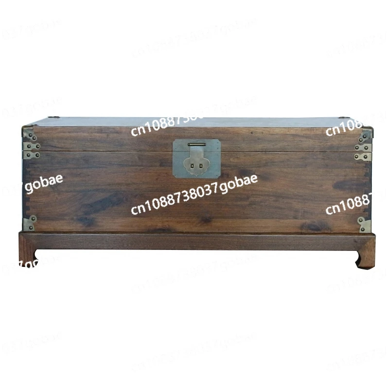 CX Chinese Style Camphor Wood Box Storage Tea Table Ancient and Modern Log Furniture