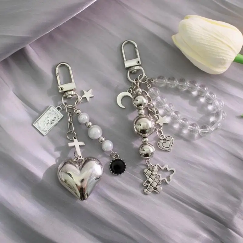 حقيبة يد زينة على شكل قلب / دب ساحرة معلقة لتزيين السيارة للنساء 20CA