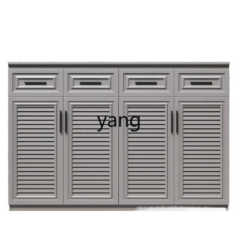 

Yjq Balcony Shoe Cabinet Home Door outside Entrance Entrance Sun Protection Outdoor Large Capacity Storage Cabinet