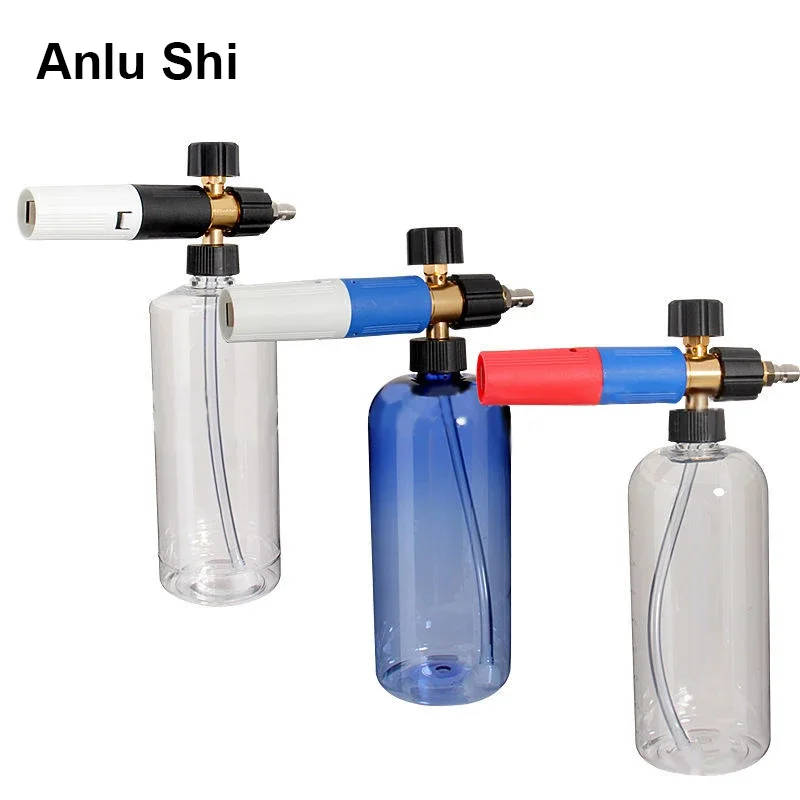 

Пенораспылитель высокого давления для мойки автомобиля, прозрачный пенораспылитель с сердечником из чистой меди в форме снежинки, быстрая заглушка