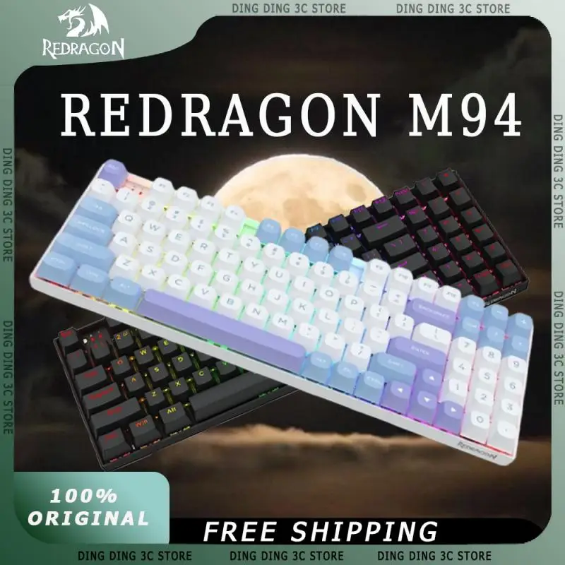 

REDRAGON M94 Wired Magnetic Axis Mechanical Keyboard 8k Return Rate 94 Keys Hot Swap RGB Backlight Customized Gaming Keyboards