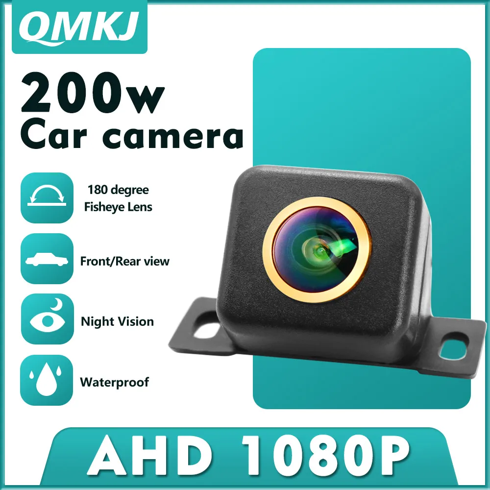 

Car Rear View Camera AHD CVBS 1080P Full HD Reversing Image Camera 180° Wide Angle Night Vision Fisheye Len Car Reversing Camera