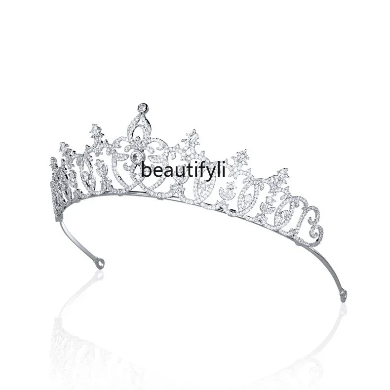 High-end luxury princess high-end crown headgear bride wedding birthday wedding crown