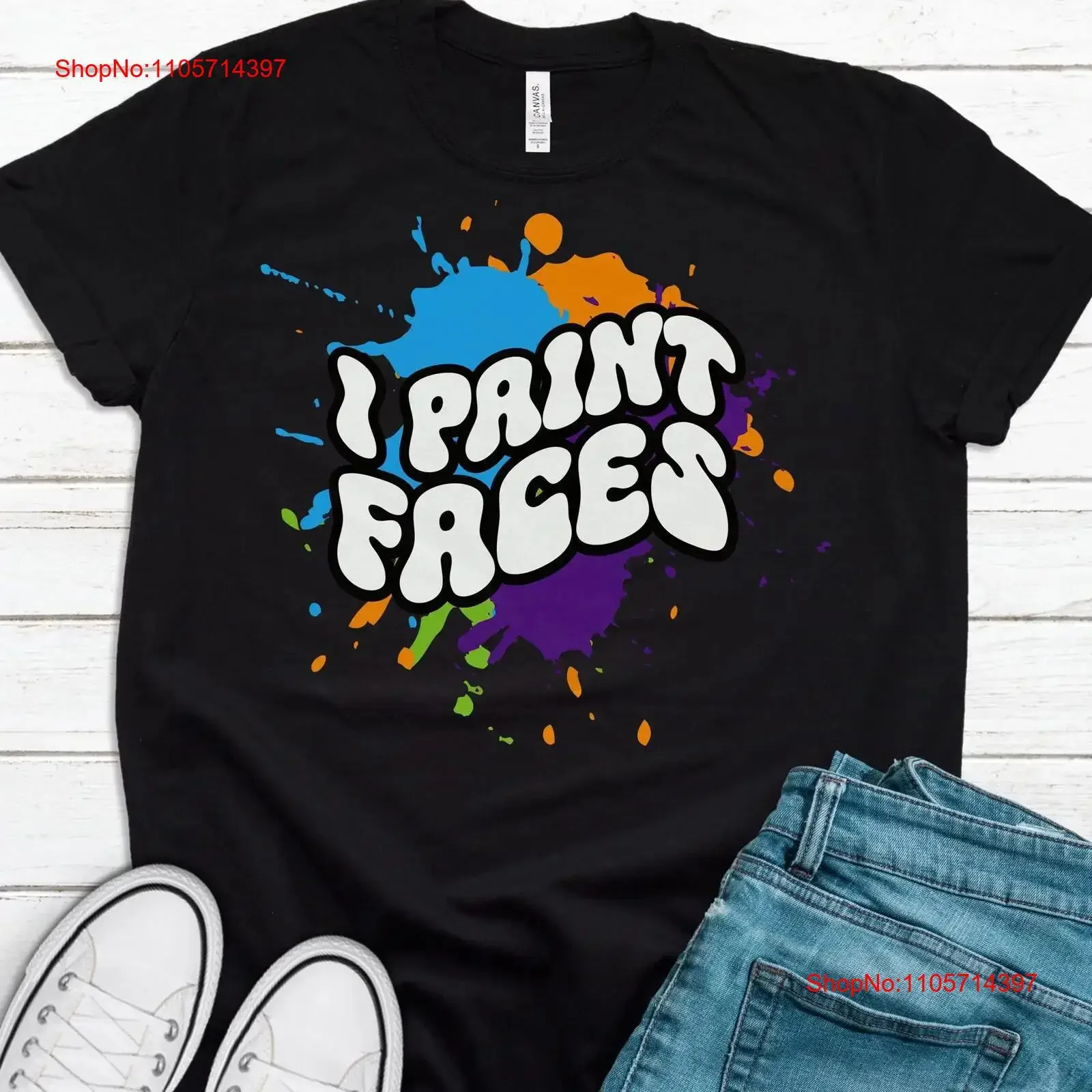 Face PainT T Shirt Painter Painting ArtisT Fan Lover T1300 vintage Washed Stretched designer clothes fashion Unisex Breathable
