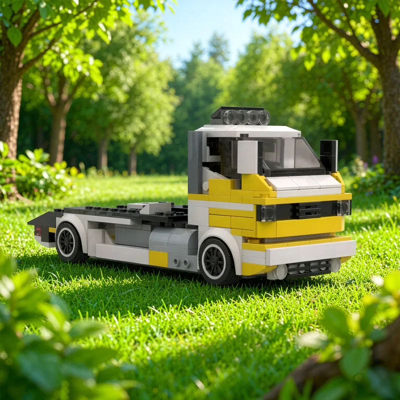 MOC-63999 Building Blocks Assembly Model Tractor-Trailer Truck Front Part Toy 263PCS Birthday Christmas Toy Gift Decoration