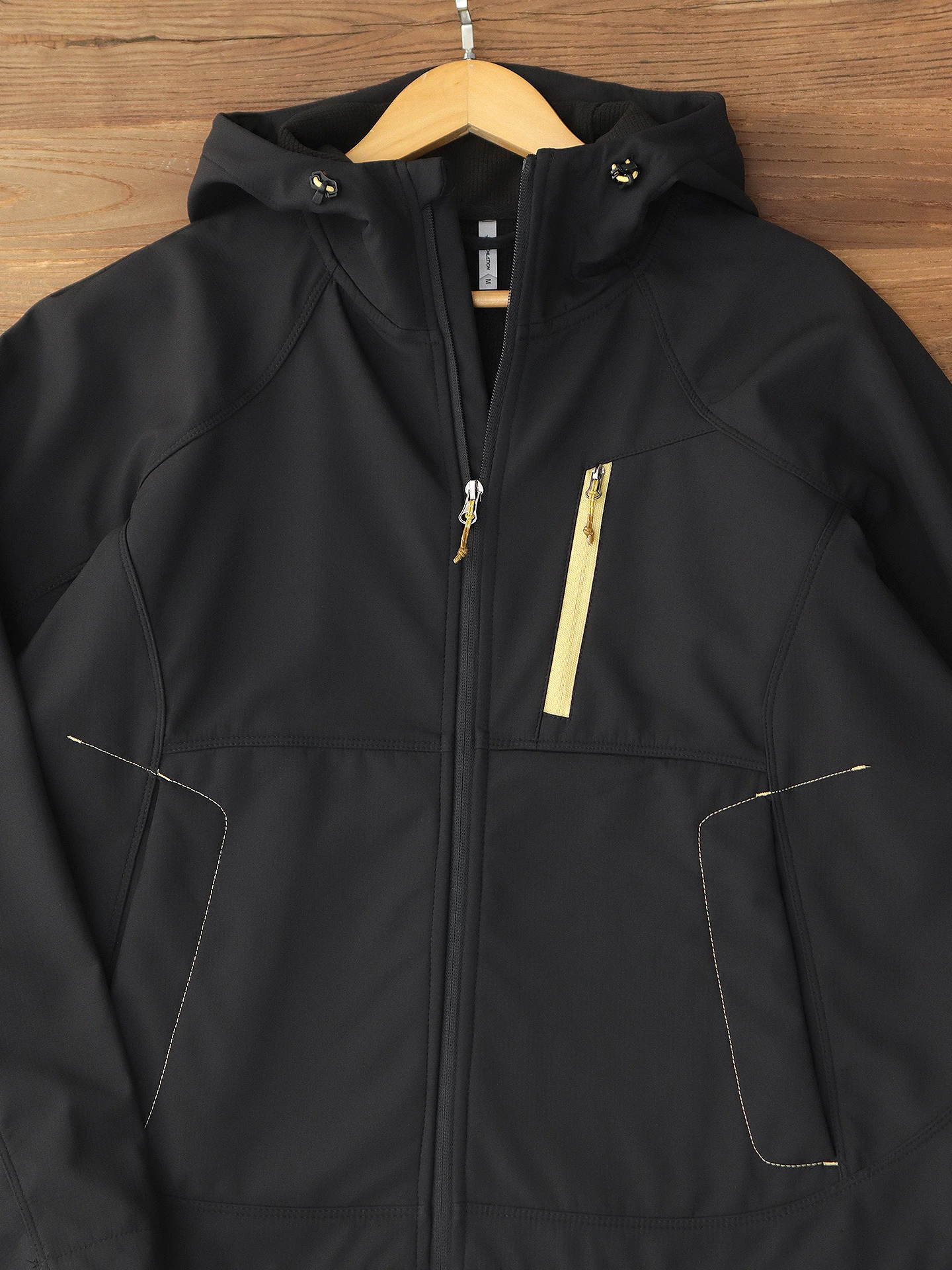 

Мужское свободное пальто с капюшоном на подкладке Fce для скалолазания, мягкое ветрозащитное повседневное длинное пальто све на молнии с застежкой-молнией