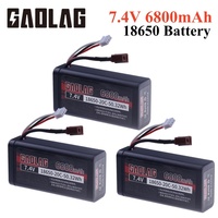 7.4V 6800mAh 18650 waterproof Battery for Wltoys 10428 /12428/12423 RC Car Parts For Wltoys 144001 A959-B A969-B Q46 2s battery