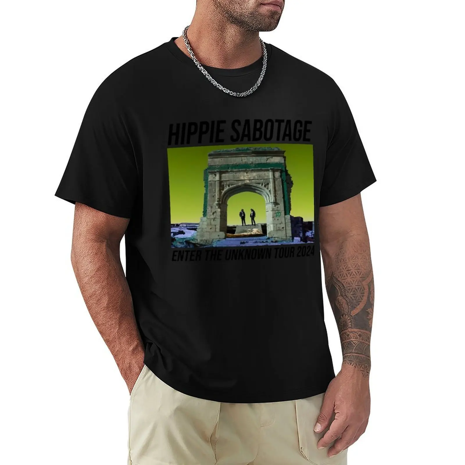 Hippie Sabotage, Enter the Unknown Tour 2024 T-Shirt All Match Print Short Sleeve Top