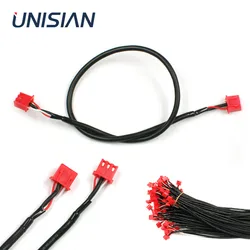 UNISIAN 3Pin XH2.54mm Shielded Cable Male to Male Dual Head Terminal 2P PH2.0-XH2.54mm Audio Signal Line Sound Connecting Cables