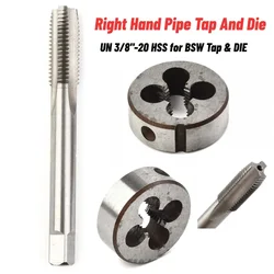 PAIR HSS BSF 3/8-20 Straight Flute Machine Taps Tap And Die Tap And Die 2pcs 3/8-20 BSF Standard Pipe Taps Flute Fast Shipping