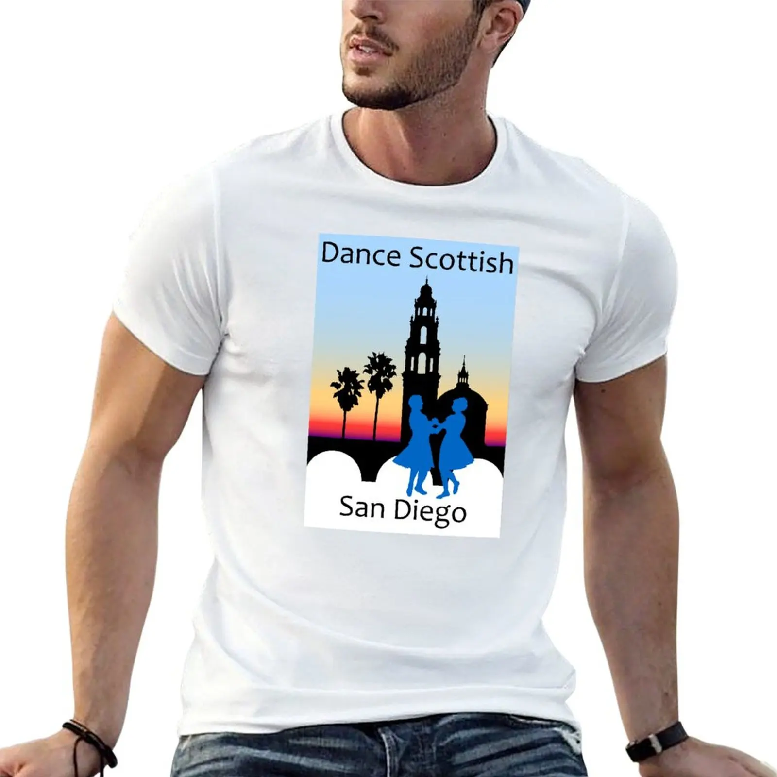 

RSCDS-San Diego Color Banner T-Shirt man t shirts for men casual t shirts for man pack white T-Shirt