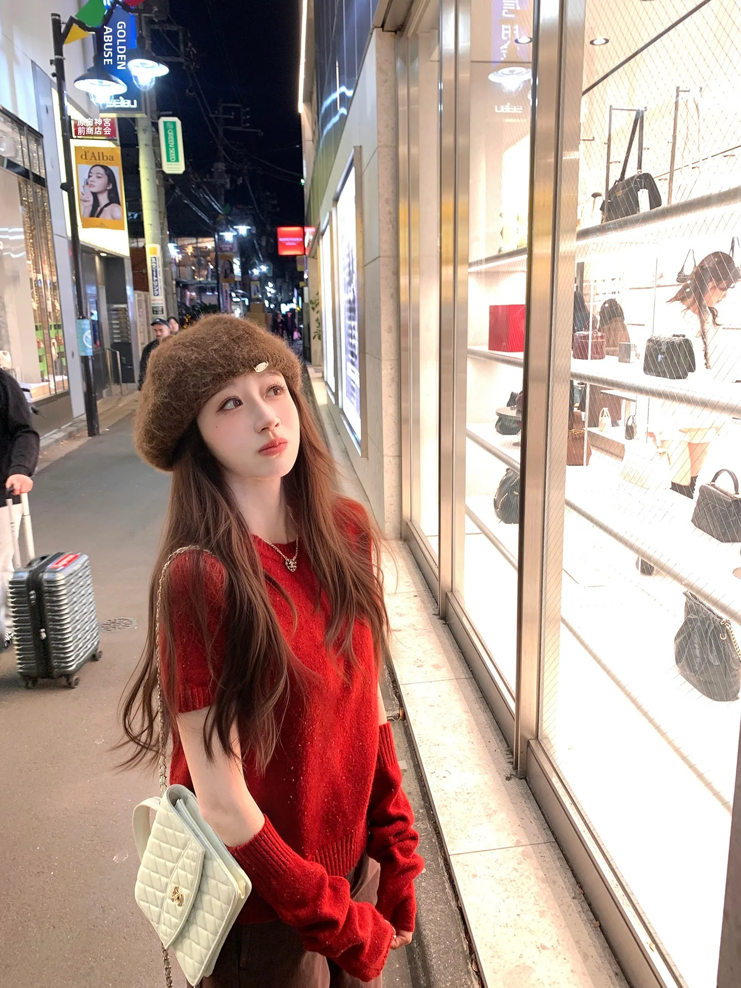 

YANUOYU Women's Sweater Sleeve Cover Two-Piece Set Casual Loose Fit Short Sleeve round Neck Knitted Top Atmosphere Feeling