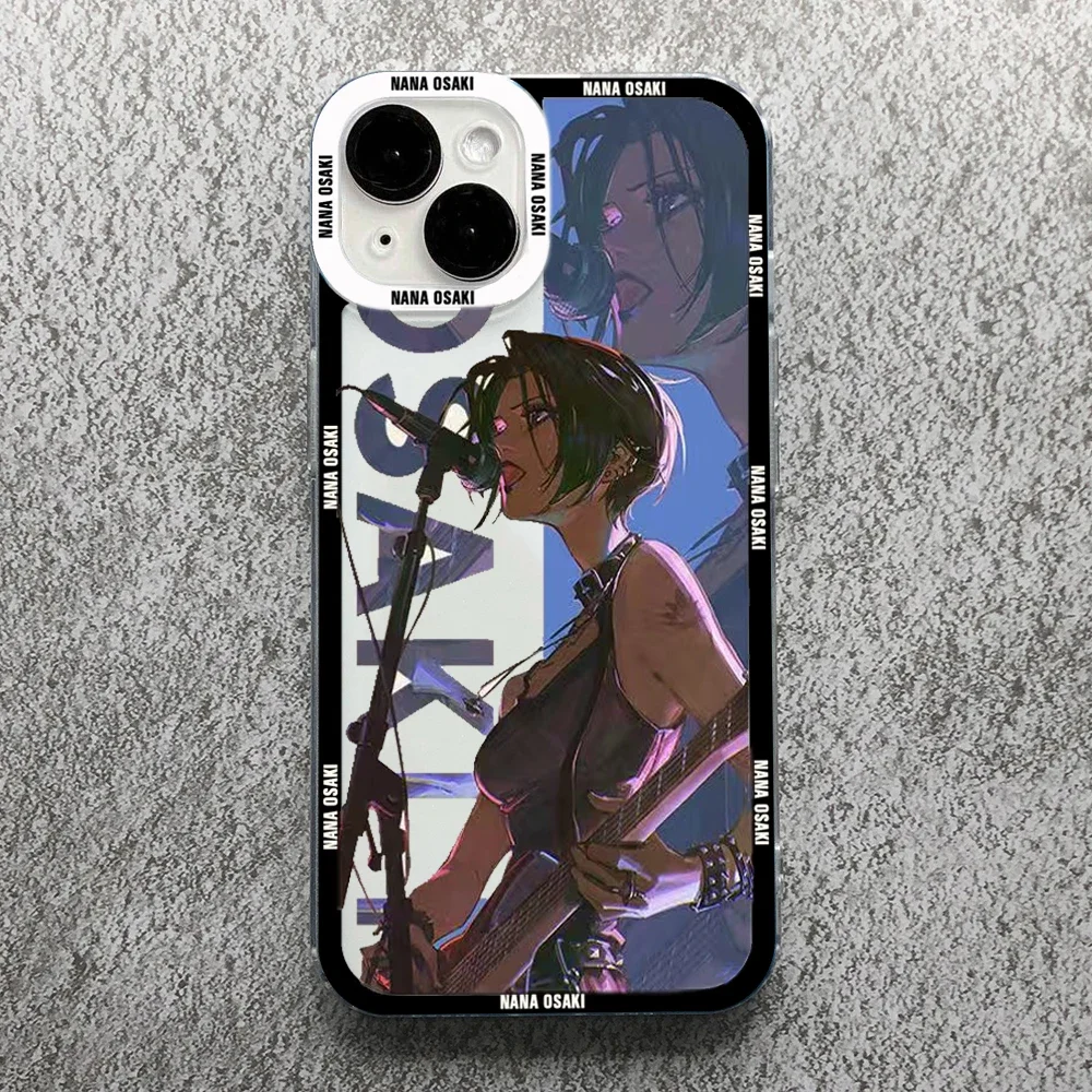 Cartoon Anime Oosaki Nana Phone Case for iPhone 15 14 13 12 11 Pro Max Mini X XS XR SE 7 8 Plus Couple Cover for iPhone 11 Cases