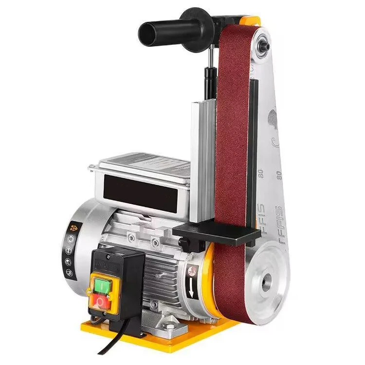 

1500W Industrial Grade Abrasive Belt Machine Desktop Grinder Woodworking Sandpaper Metal Polishing Machine Small Knife Grinder
