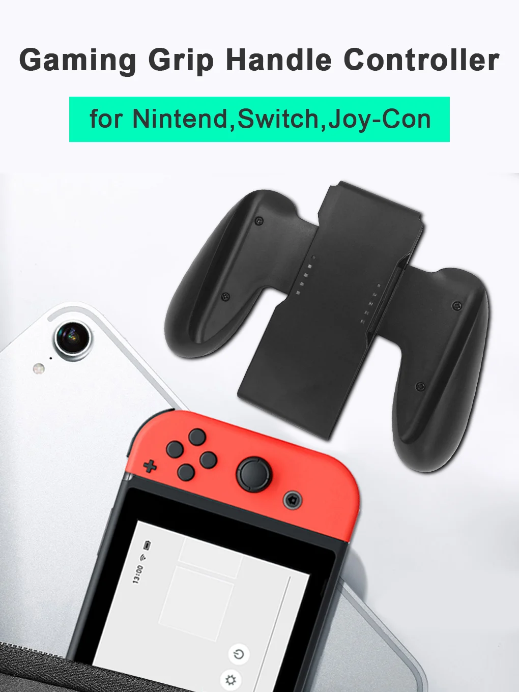 Easy Operate Gaming Grip Handle For Nintendo , Switch , Joy Con Controller Comfortable Grip Bracket Accessories Handle Bracket