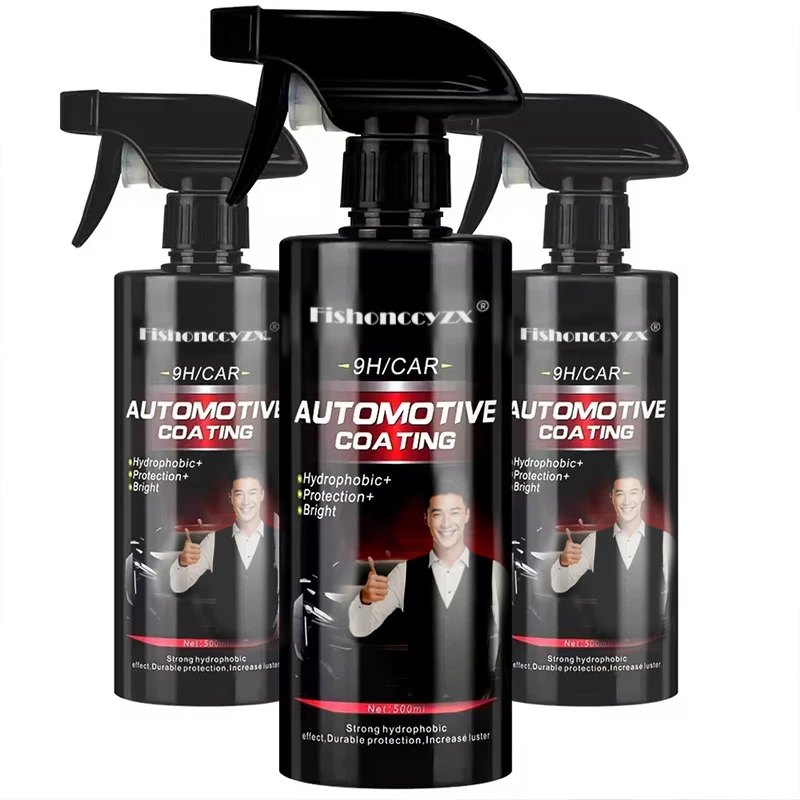 Image of Keramikbeschichtung für Autos 500ML 9H Nano Flüssigglas Kristallbeschichtung Hydrophob Wasserdicht Polierlack Härte Autopolitur