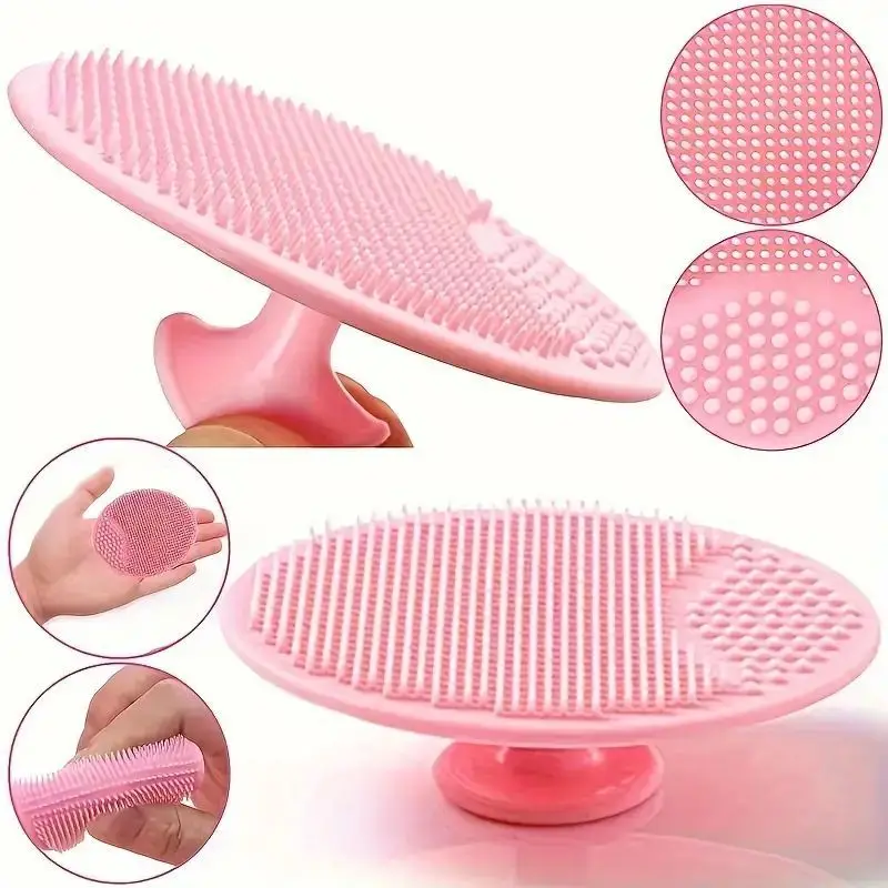 Soft Silicone Facial Cleansing Brush Face Washing Exfoliating Blackhead Brush Remover Skin SPA Scrub Pad Tool Face Scrub