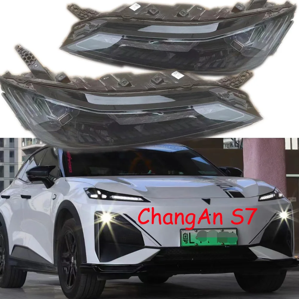 1pcs car accessories CHANG AN bupmer head light changan S7 headlight LED 2022~2024y daytime light ChangAn S7 fog lamp